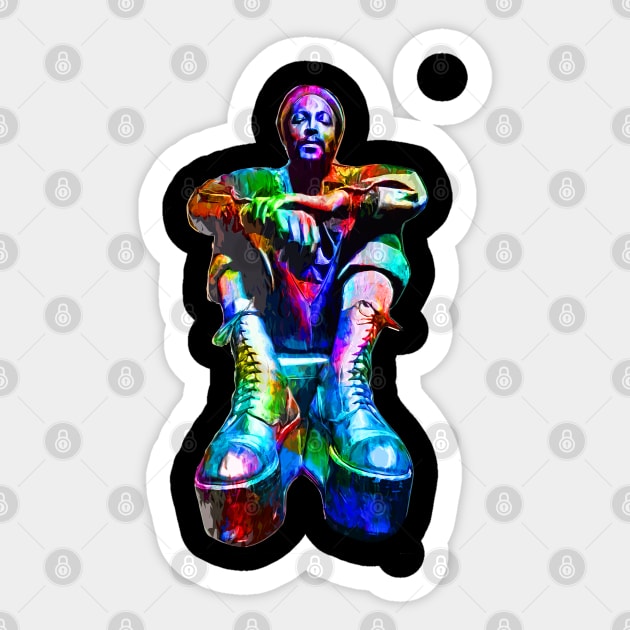 Marvin Gaye Rainbow Sticker by FiveMinutes